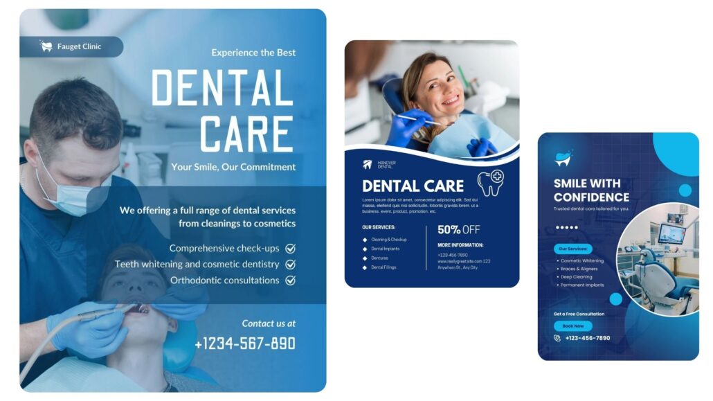 elementi grafici e brand identy per dentisti